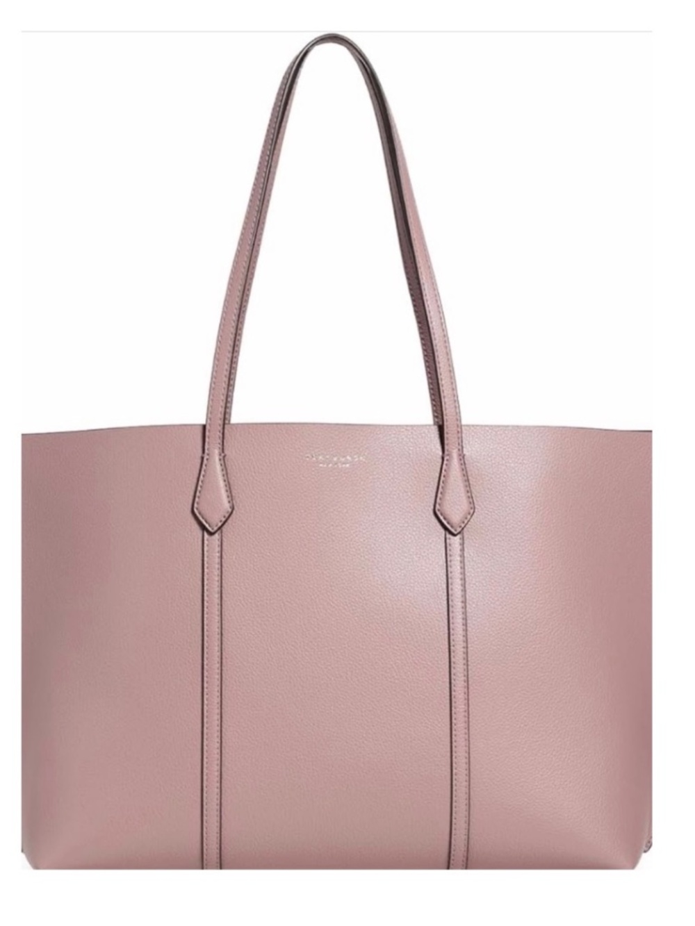 Tory Burch Pebbled Leather Tote in light mauve with insert and original dust bag